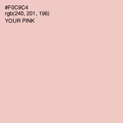 #F0C9C4 - Your Pink Color Image